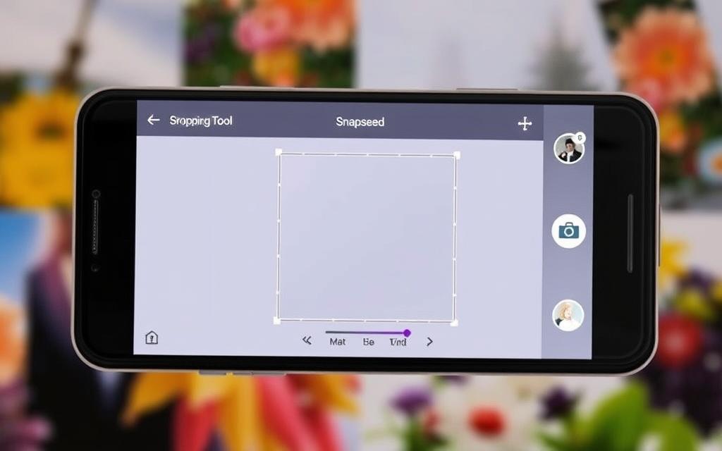 Snapseed cropping tool